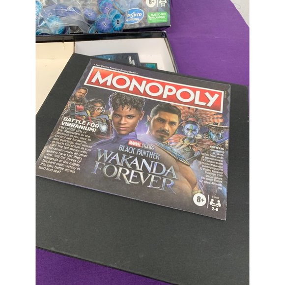 Monopoly Game Marvel Studios Black Panther Wakanda Forever Parker Brothers - Picture 5 of 12